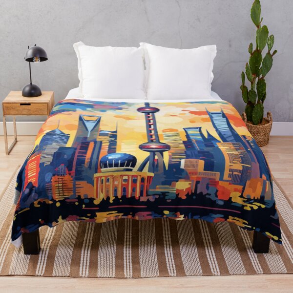 Item preview, A Pop Art Travel Print of Shanghai - China designed and sold by StudioRedKoala.