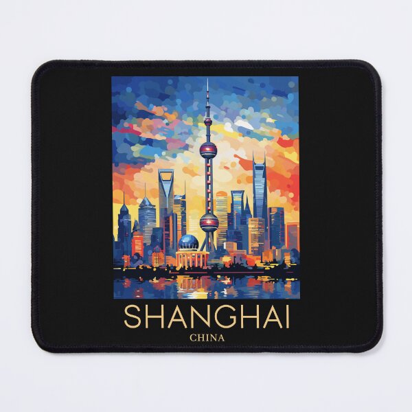 Item preview, A Pop Art Travel Print of Shanghai - China designed and sold by StudioRedKoala.