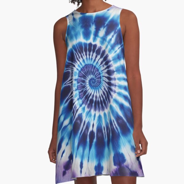 TIE-DYE PATTERN A-Line Dress