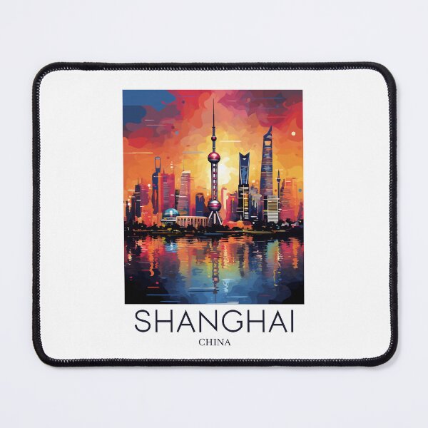 アート・デザイン・音楽 SHANGHAI STYLE A Pop Art Travel Print of Shanghai - China