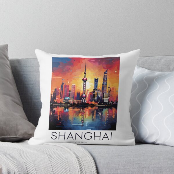 Item preview, A Pop Art Travel Print of Shanghai - China designed and sold by StudioRedKoala.