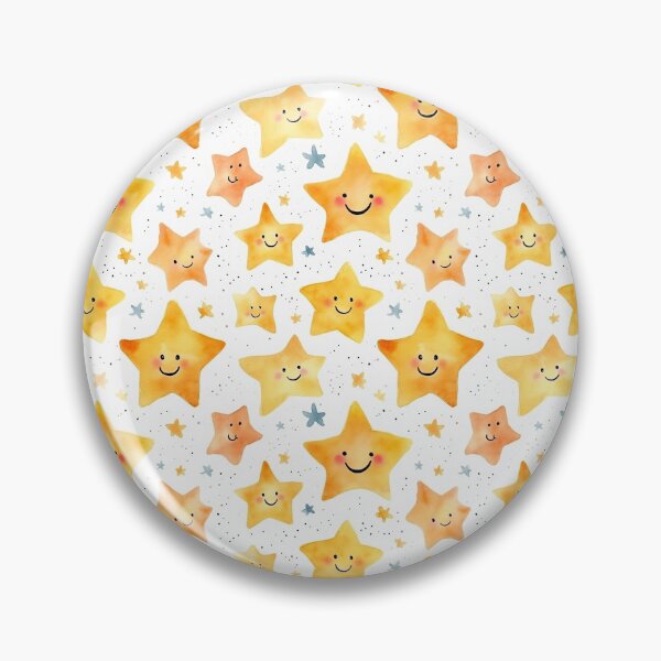 Item preview, Smiling Stars Watercolor Pattern #1 designed and sold by NatureSight.