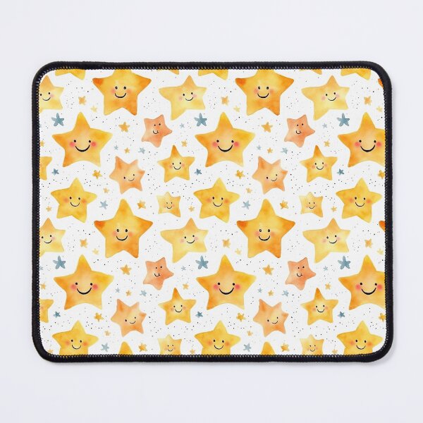 Item preview, Smiling Stars Watercolor Pattern #1 designed and sold by NatureSight.