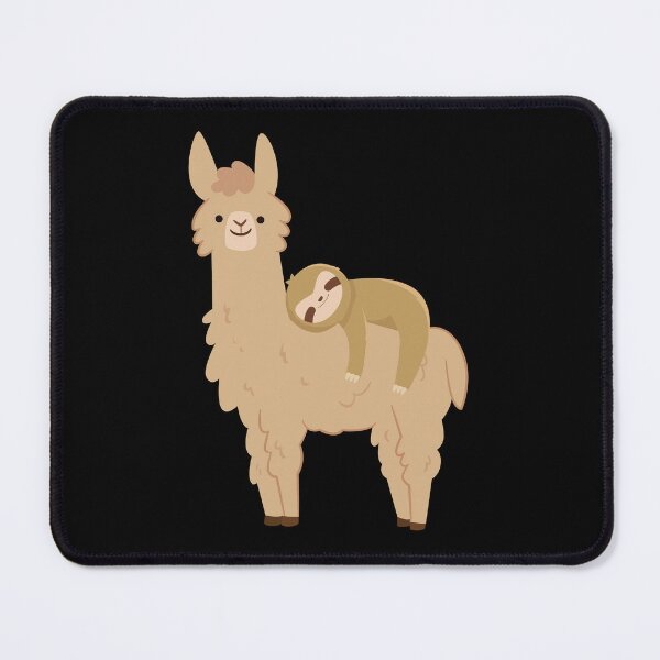 Item preview, Adorable Sloth Relaxing on a Llama | Funny Llama Sloth designed and sold by Andrew Orr.