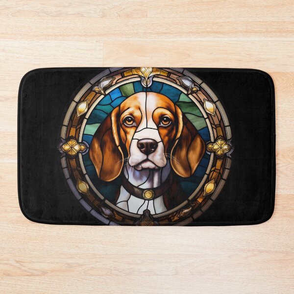 Item preview, Beagle Beauty Canine Dog Stained Glass designed and sold by DyfunctionalTee.