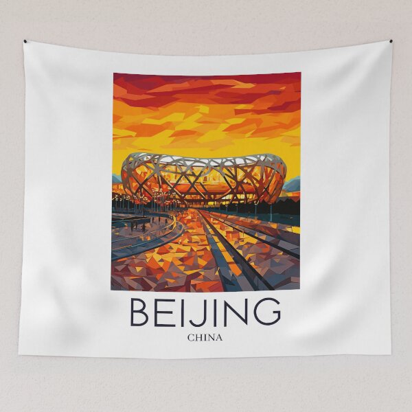 Item preview, A Pop Art Travel Print of Beijing - China designed and sold by StudioRedKoala.
