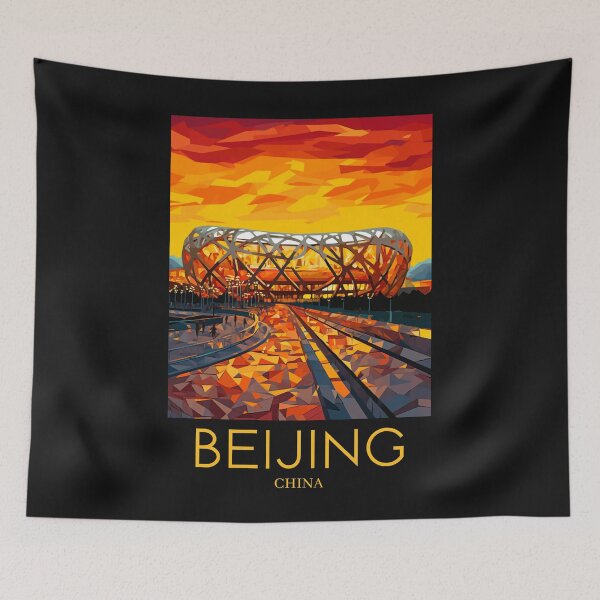 Item preview, A Pop Art Travel Print of Beijing - China designed and sold by StudioRedKoala.