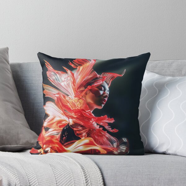 Item preview, "Asian Beauty in Red Highlights" designed and sold by MacroArtHub.