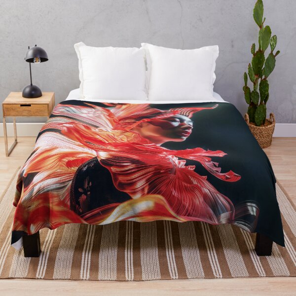 Item preview, "Asian Beauty in Red Highlights" designed and sold by MacroArtHub.