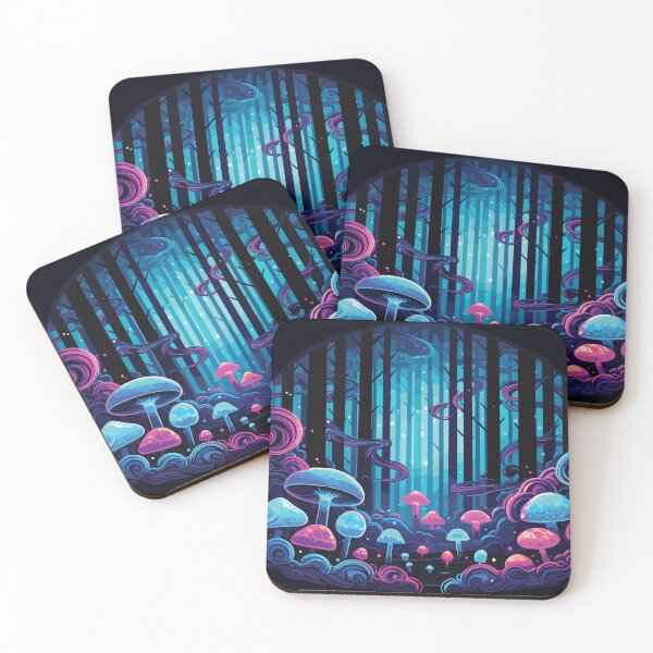 Item preview, Magic mushroom forest designed and sold by MezkalArts.