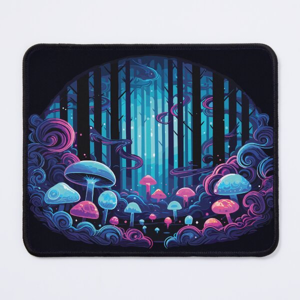 Item preview, Magic mushroom forest designed and sold by MezkalArts.