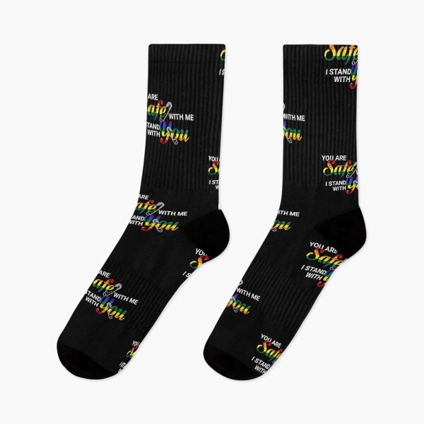 Item preview, LGBTQ Safe with Me, I Stand With You Rainbow Pride  designed and sold by edesignprints.