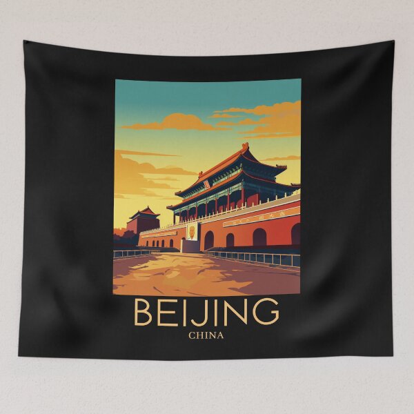 Item preview, A Pop Art Travel Print of Beijing - China designed and sold by StudioRedKoala.