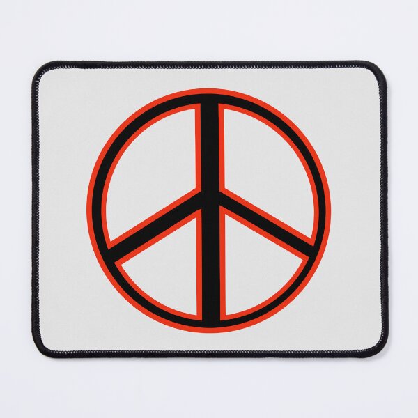 Item preview, Red and black peace sign  designed and sold by Rachel the Artist .