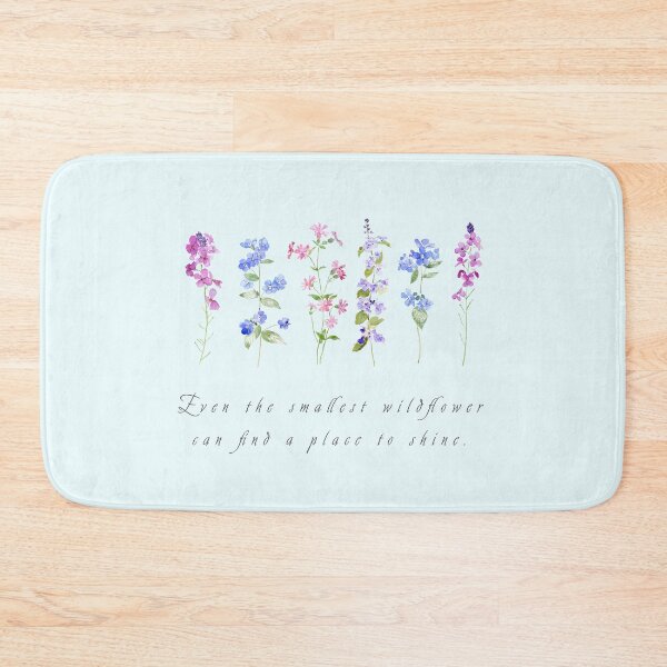 Item preview, a place for wildflowers to shine hand painted flowers  designed and sold by ColorandColor.