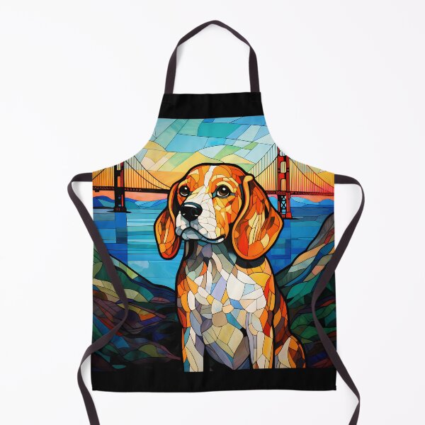 Item preview, Beagle Beautiful Canine Dog Stained Glass designed and sold by DyfunctionalTee.