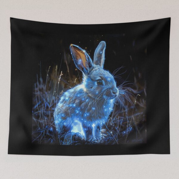 Item preview, Bioluminescent Rabbit  designed and sold by Myra365Art.