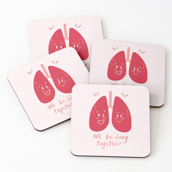 Item preview, "We Be-Lung Together" Lung Illustration designed and sold by HELL0WBELLO.