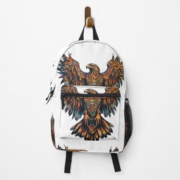 Item preview, Multi Coloured tattoo steam punked Golden Eagle design - 1 on White background designed and sold by Elizabeth-Banks.