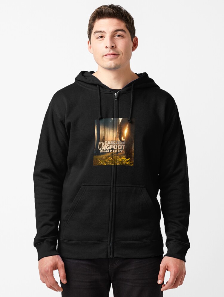 Thumbnail 1 of 5, Zipped Hoodie, Cascade Bigfoot Blood Mystery designed and sold by Heinessight.