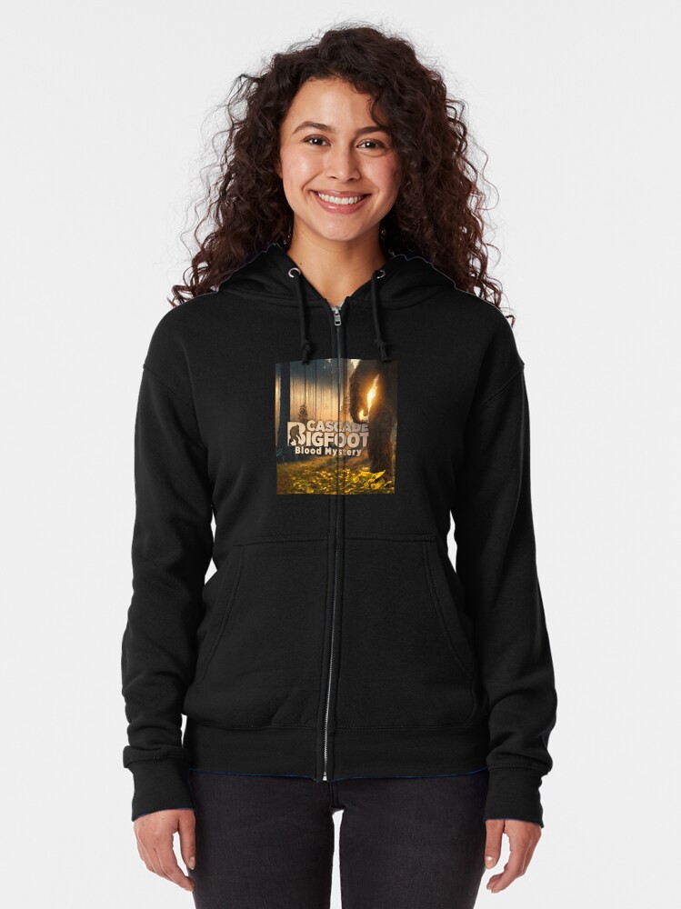 Thumbnail 2 of 5, Zipped Hoodie, Cascade Bigfoot Blood Mystery designed and sold by Heinessight.