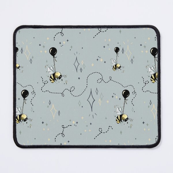 Item preview, Cool Colored Seamless Repeatable Bee on a Balloon Design designed and sold by UB Draws.
