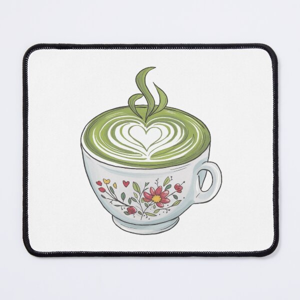 Item preview, Handdrawn Matcha Latte designed and sold by canvadreamer444.