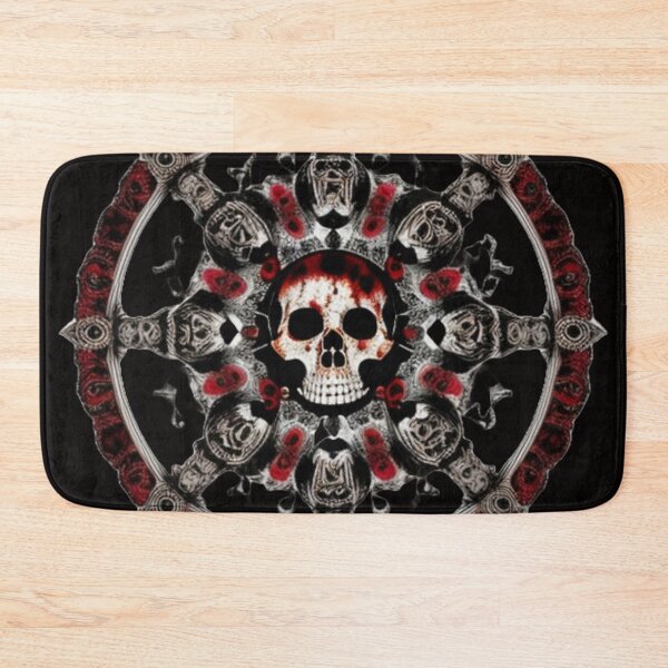Item preview, Horror mandala with skull designed and sold by MartineP77.