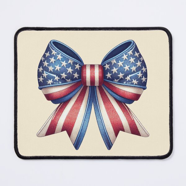 Item preview, American Flag Girly 4Th Of July, Coquette Aesthetic Bow  designed and sold by CozyLightsStore.
