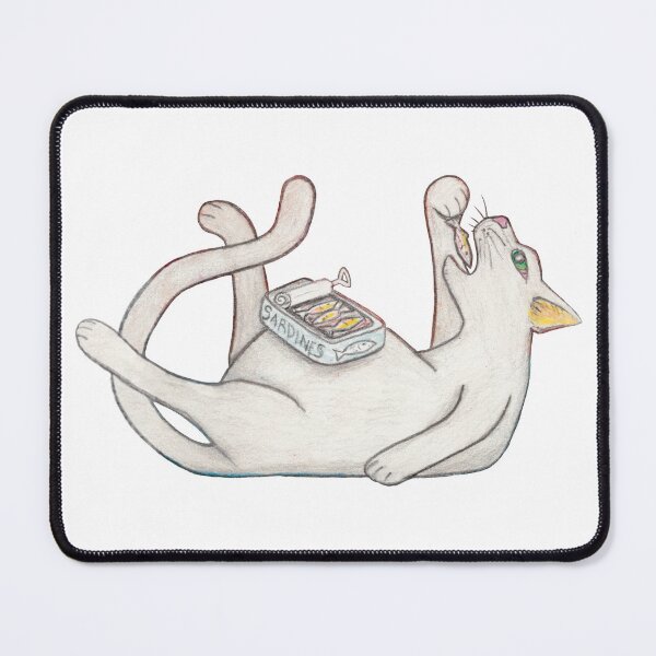 Item preview, Cat Eating a Can of Sardines designed and sold by the-Toadstools.