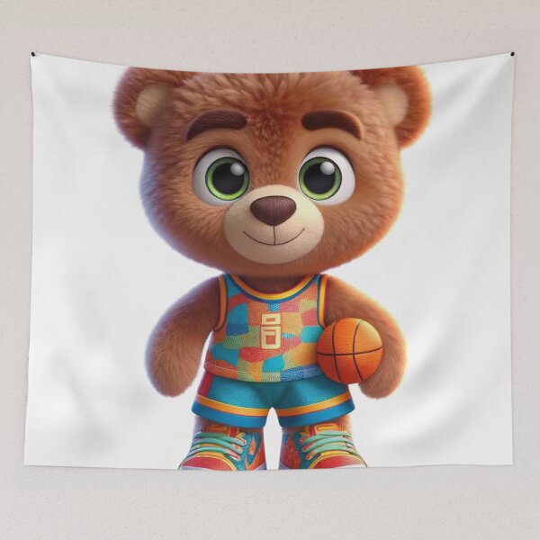 Item preview, Basketball Teddy Bear Ready to Play designed and sold by Sillytoe.