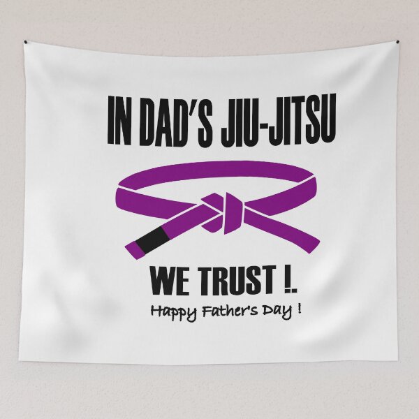 Item preview, In Dad's Jiu-Jitsu we trust - purple belt designed and sold by LuizSilva1983.