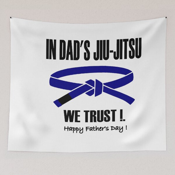 Item preview, In Dad's Jiu-Jitsu we trust - blue belt designed and sold by LuizSilva1983.
