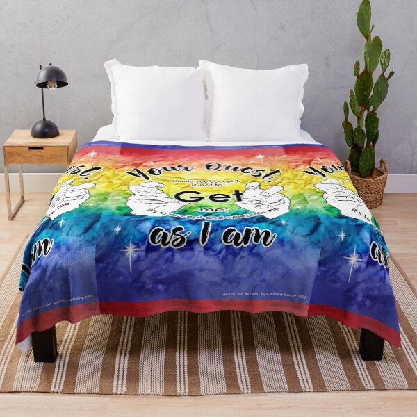 Item preview, Your Quest, should you accept it, is not to Get me it's to accept and celebrate me as I am - PRIDE design designed and sold by UB Draws.
