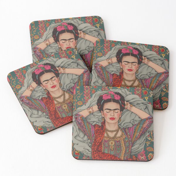 Item preview, Frida Flowery Folk Art designed and sold by Carinaprint.