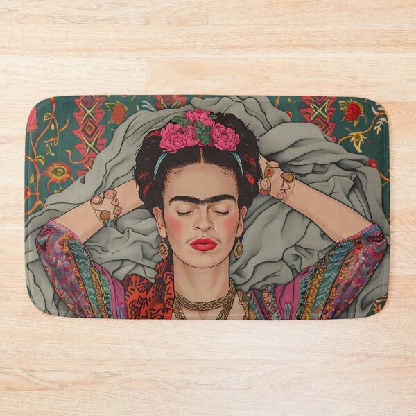 Item preview, Frida Flowery Folk Art designed and sold by Carinaprint.