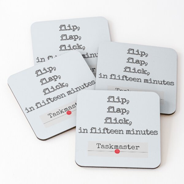Item preview, Taskmaster: flip, flap, flick in flifteen minutes designed and sold by lmfluffycat.