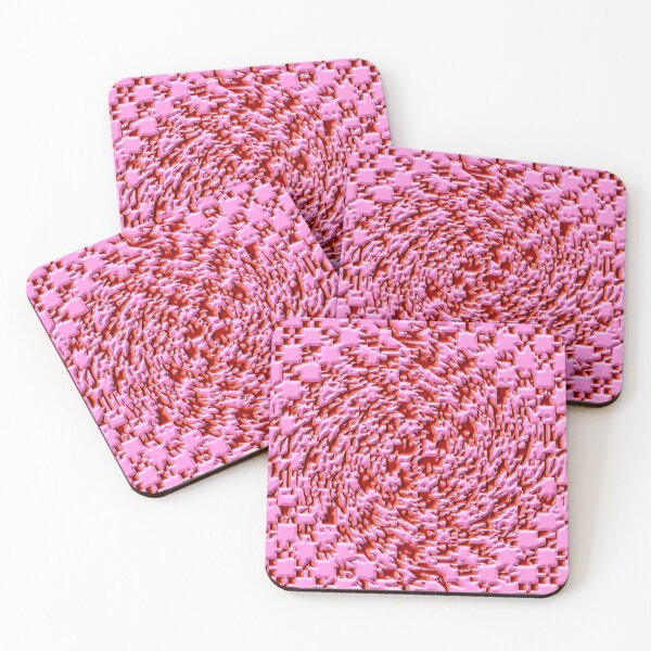Item preview, Swirled Pink and Red Checkerboard Pattern designed and sold by TheRulerofEarth.