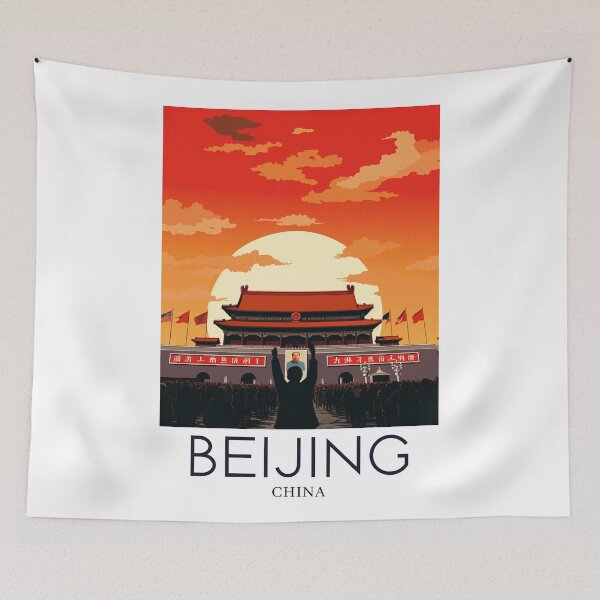 Item preview, A Pop Art Travel Print of Beijing - China designed and sold by StudioRedKoala.