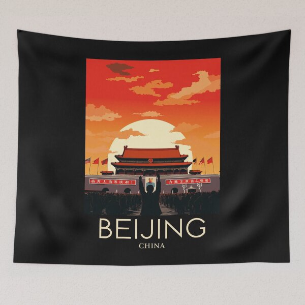 Item preview, A Pop Art Travel Print of Beijing - China designed and sold by StudioRedKoala.