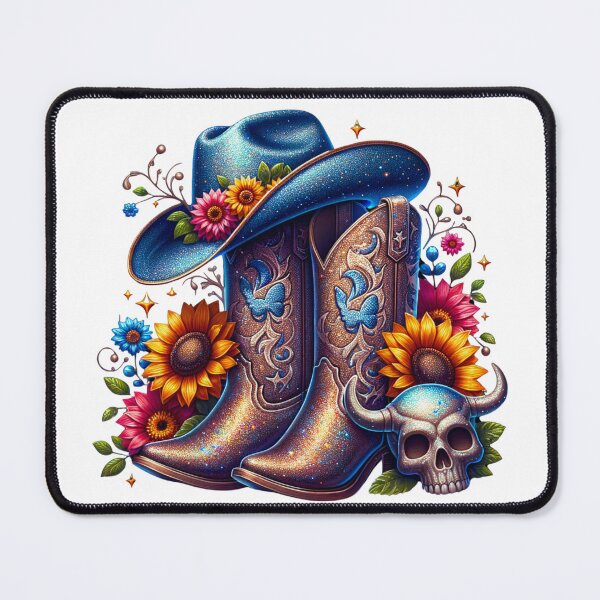 Item preview, Western Floral Cowboy Boots designed and sold by TrulyBlessedLLC.