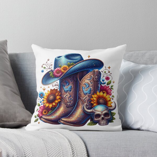 Item preview, Western Floral Cowboy Boots designed and sold by TrulyBlessedLLC.