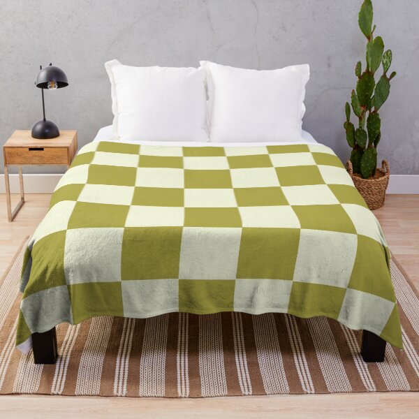 Item preview, Olive Hunter Green and Off White Checkered Squares designed and sold by xxroseate.