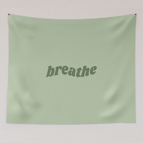 Item preview, Breathe - green quote designed and sold by Cre8iveCat.
