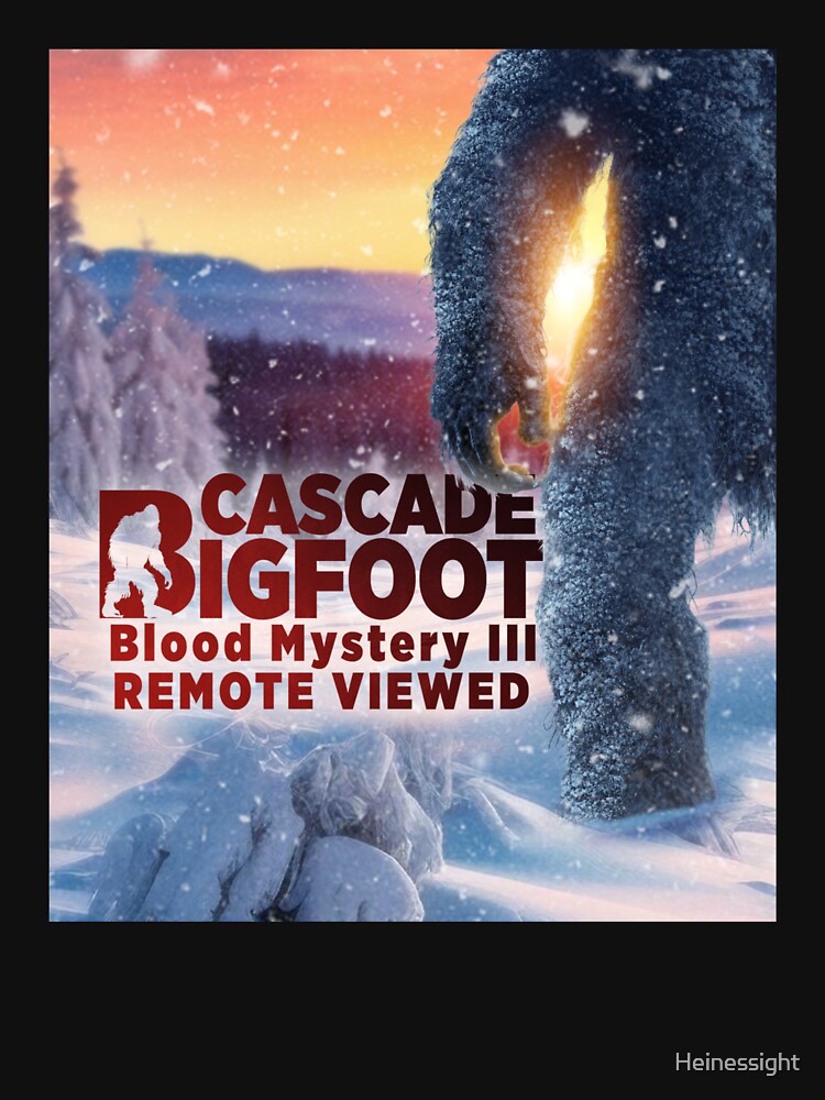 Thumbnail 7 of 7, Classic T-Shirt, Cascade Bigfoot Blood Mystery III Remote Viewed designed and sold by Heinessight.