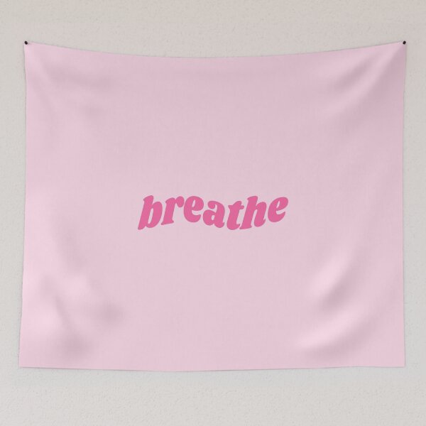 Item preview, Breathe - pink quote designed and sold by Cre8iveCat.