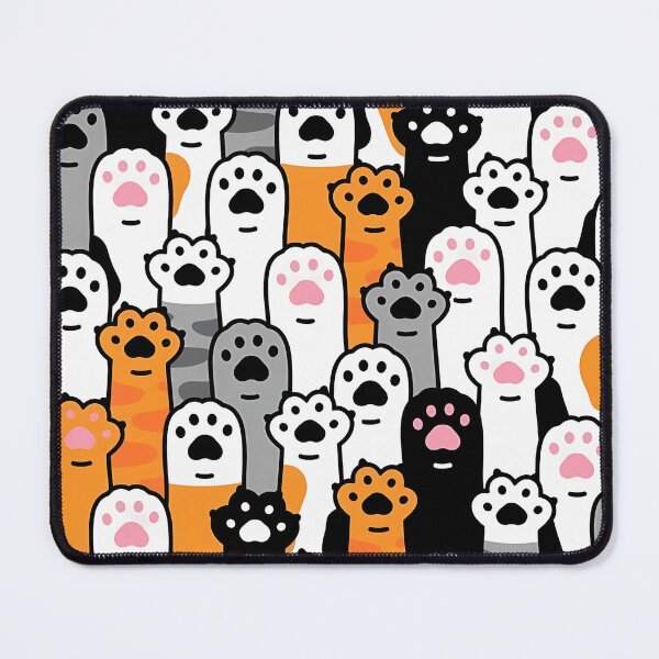Item preview, Cute Cat Paws Seamless Pattern designed and sold by asbno19.