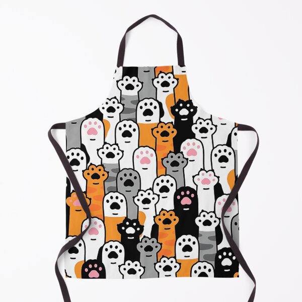Item preview, Cute Cat Paws Seamless Pattern designed and sold by asbno19.