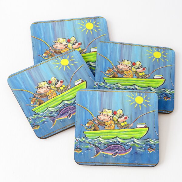 Item preview, Apes Fishing in a Boat designed and sold by Walter Moore.