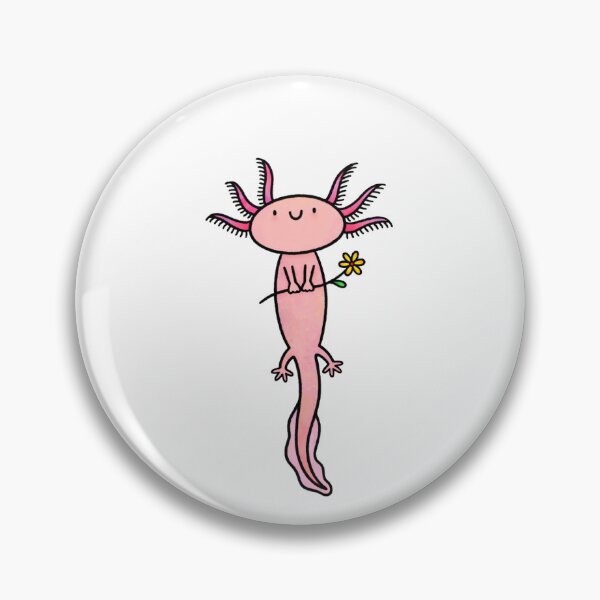 Item preview, Cute Axolotl with Flower designed and sold by Claske.